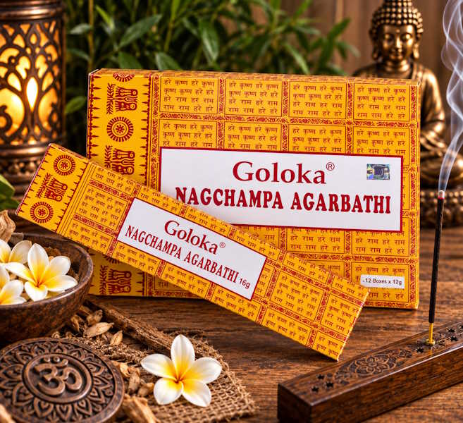 Incienso Goloka nag champa Amarillo